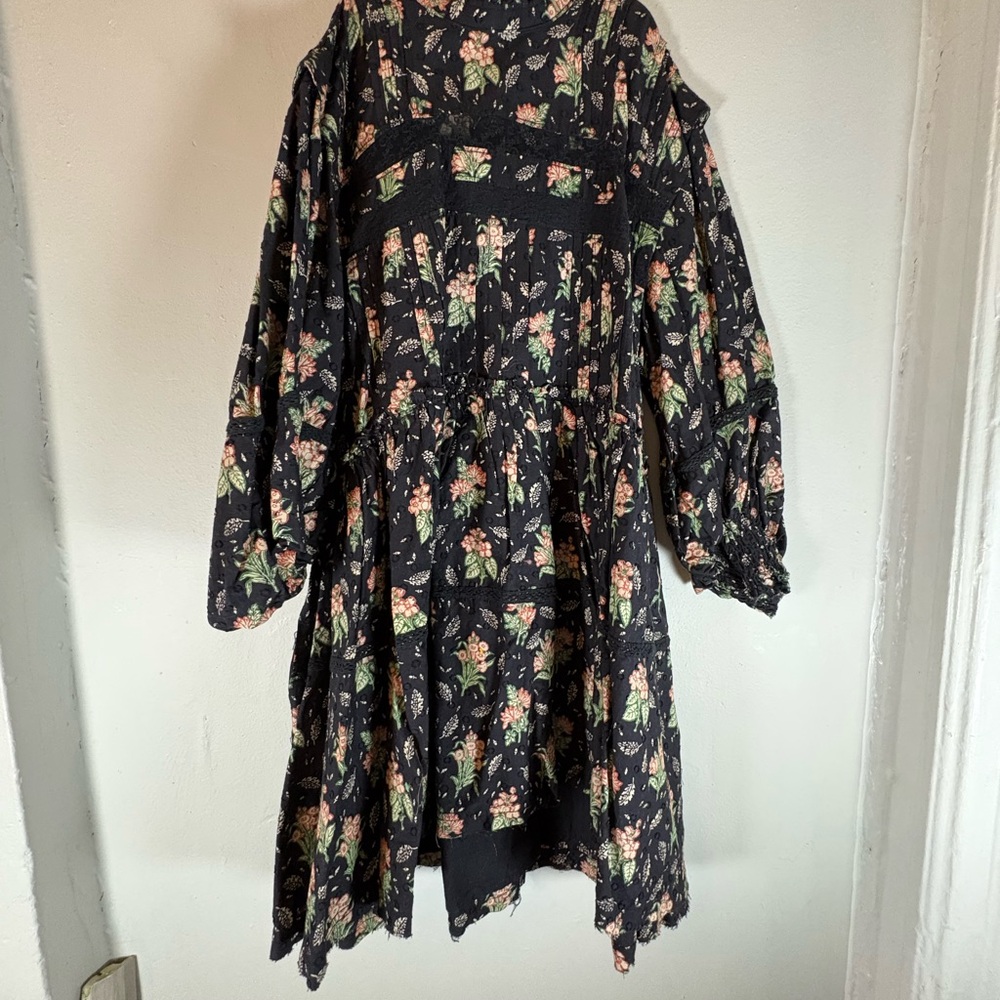 Pilcro Black Floral Dress